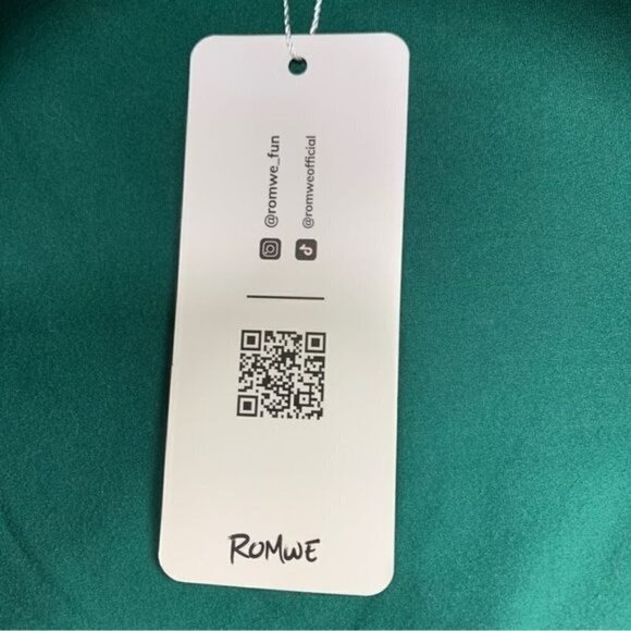 ROMWE California Hi-Low Short Sleeve Crop Top & Bra Top Green White Sz L NWT - Picture 6 of 10